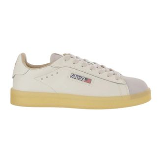 Autry Dallas Lage Leren Sneakers - Heren - Sneakers - Wit - 42 EU - Leer - Schoenen