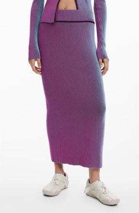 Desigual Tube Maxi Skirt in Purple at Nordstrom, Size X-Large