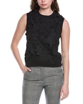 Oscar De La Renta Oscar De La Renta Silk-Blend Tank