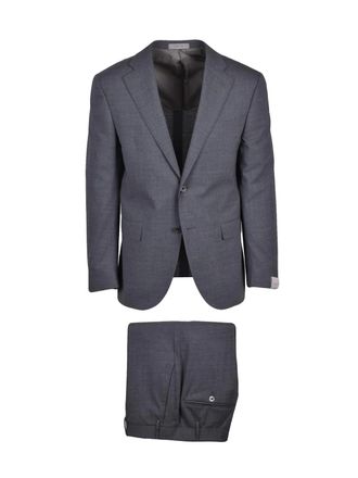 Corneliani Grey Cupro Men Suit