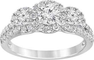 Grown Brilliance 14K White Gold 1.25 CTTW LAB GROWN Diamond Engagement Ring (G-H, SI1-SI2)