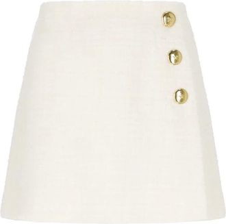 Pinko Pinko, Rokken, Dames, Beige, XS, Katoen, Flan Skirt