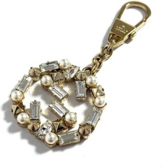 Gucci Pre-owned Pearl key-holders - Dames - Vintage Accessoires - Geel - ONE Size - Vintage