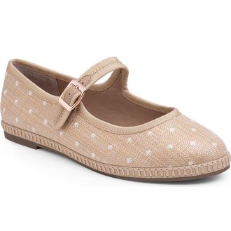 Me Too Gracie Mary Jane Flat in Natural at Nordstrom Rack, Size 8.5