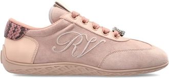 Roger Vivier Schoenen, Dames, Roze, 37 EU, Leer, VIV LOW Sneakers