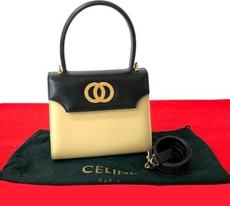 Celine Pre-owned Vintage Handtas - Dames - Vintage Handtas - Beige - ONE Size - Leer - Vintage