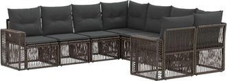 vidaXL Conjunto De Sof&aacute;s De Jard&iacute;n 8 Uds. 8-n&uacute;mero De Plazas Vidaxl