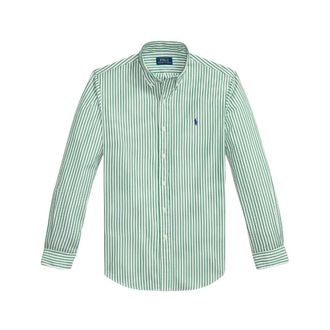 Polo Ralph Lauren Casual Shirts, male, Multicolor, Size: XL Striped Shirt with Embroidered Logo
