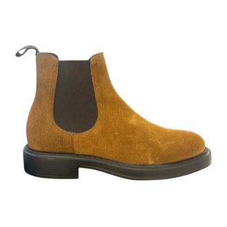 Fabi Chelsea Boots, male, Brown, Size: 10 1/2 US Chelsea Boot in Velour