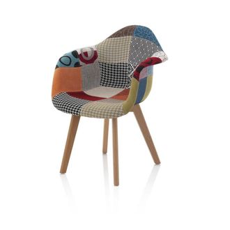 Aquadesign Set de 2 sillones en tela patchwork