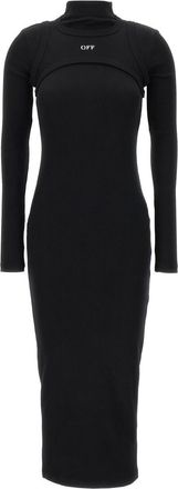 Off-white Black Off stamp dress