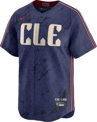 Nike Cleveland Guardians City Connect Nike Mens Dri-FIT ADV MLB Limited Jersey in Blue | LM2507YGGUA-1U2