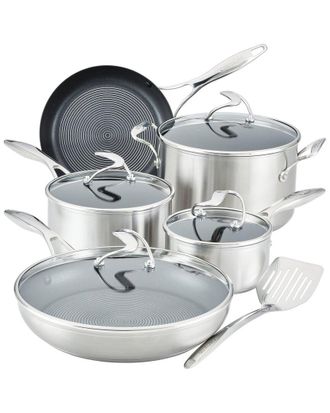 Circulon Circulon Stainless Steel Cookware Set With Steelshield Hybrid Stainless And Nonstick Technology, 10Pc