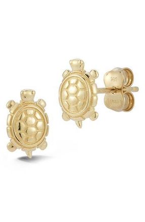 Ember Fine Jewelry 14K Yellow Gold Turtle Stud Earrings at Nordstrom Rack