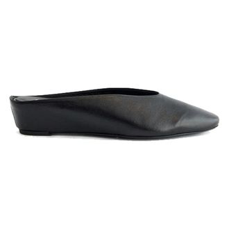 Paloma Wool Black Leather Wedge Sandals - female - PALOMA WOOL - Wedges - Black - 3 UK - Shoes