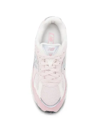 New Balance Mesh and Suede Colorblock Sneaker - Pink