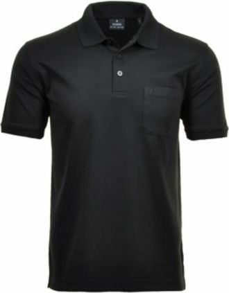Ragman Poloshirt met korte mouwen - Heren - Tops - Zwart - Maat: 4XL