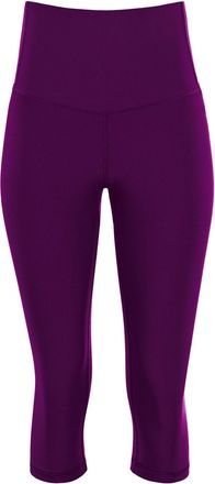Winshape Leggings WINSHAPE 3/4 Functional Comfort HWL217C, Damen, Gr. XXL, Normalgr&ouml;ssen, lila (schwarz plum), 85% Polyester, 15% Elasthan, Hosen Leggings, mit