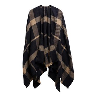 Barbour Serape Isabelle Tartan - - Accessories - Donna - Blu - ONE SIZE