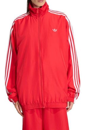 adidas Originals Firebird Adilenium Track Jacket in Better Scarlet/White at Nordstrom, Size X-Small
