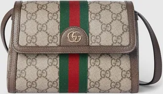 Gucci Ophidia Mini Shoulder Bag, Beige, GG Canvas
