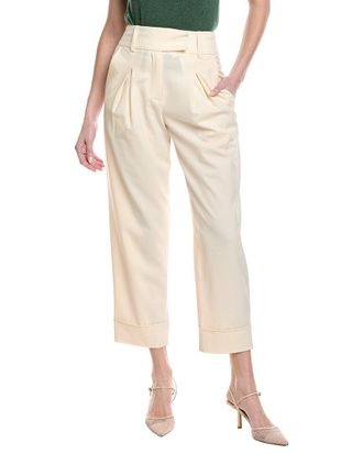 Eleventy High-Waist Wool-Blend Trouser