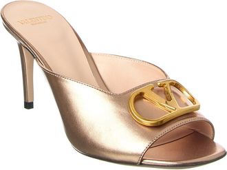 Valentino Logo Leather Sandal