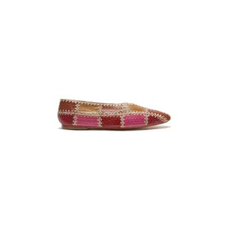 Maliparmi Ballerinas, female, Pink, Size: 7 US Patchwork Thread Ballet Flat