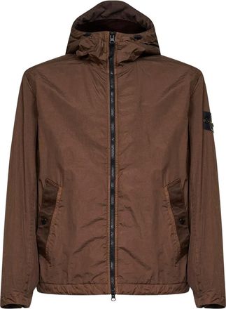 Stone Island Giacca con cappuccio - Marrone