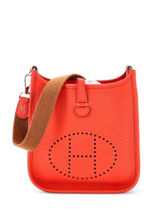 Herm&egrave;s Evelyne Bag Gen III Clemence TPM crossbody bag - women - Calf Leather - One Size - Orange