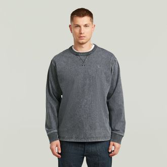 G-Star Washed Sweater - Zwart - Heren