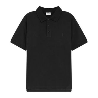 Saint Laurent Camisa Polo Cassandre - Tops - Hombre - Negro - S