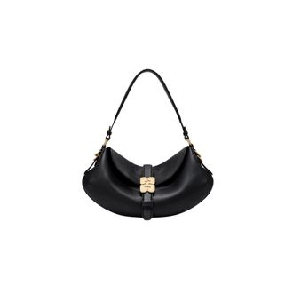 Ganni Dames, Tassen, Zwart, Maat: ONE Size Leer