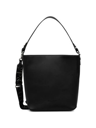 Marc O'Polo logo-strap shoulder bag - women - Polyester/Polyurethane/kaolin - OS - Black