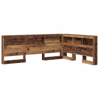 Berkfield Home Storage Headboard with Shelf Old wood 160 cm Engineered wood in Brown