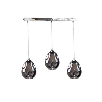 Netlighting Loki Bar Pendant Ceiling Light Silver 60cm 3x E27