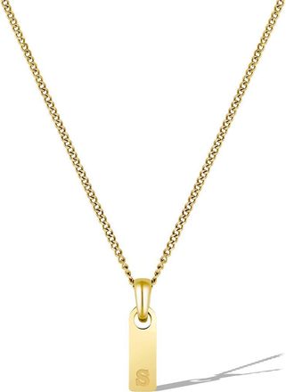 Vincero Mens Initial Pendant Necklace in Gold - S at Nordstrom