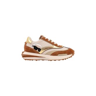 Karl Lagerfeld Schoenen, Dames, Bruin, 37 EU, Leer, Zone Sneakers