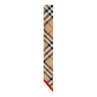 Burberry (WMNS) Burberry 25 Burberry House Check Silk Scarf Beige 8088136