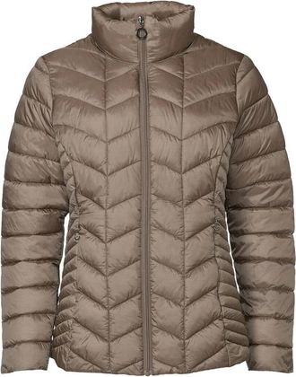 Danwear Luxe Taupe Donsjas Gunda 33 - Dames - Dons jassen - Bruin - 5XL - Polyester - Jassen