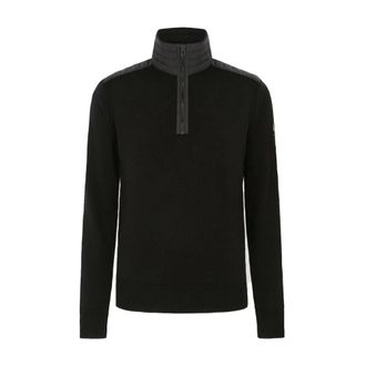 Belstaff Turtlenecks, male, Black, 3XL, Kilmington 1/4 Zip Jumper