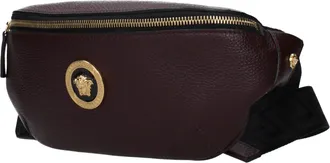 Versace Leather Belt Bag - Purple