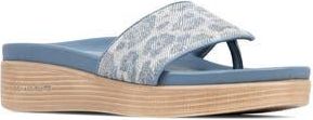 Donald J Pliner Fifi Platform Wedge Flip Flop in Denim at Nordstrom Rack, Size 10