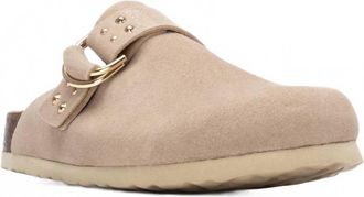 Xti Womens Refresh Suede Clogs In Beige