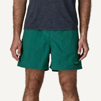 Patagonia Baggies 5 Shorts In 95 Oval Logo: Gem Green