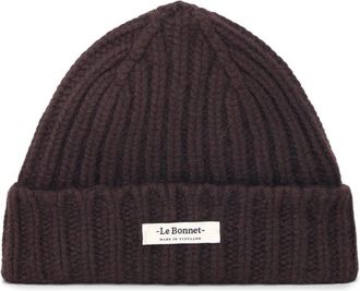 Le Bonnet Beanie - Dames - Hoeden - Bruin - ONE Size - Wol - Accessoires