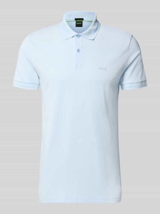HUGO BOSS Regular Fit Poloshirt aus reiner Baumwolle Modell PIO in Aqua, Gr&ouml;&szlig;e XXXL