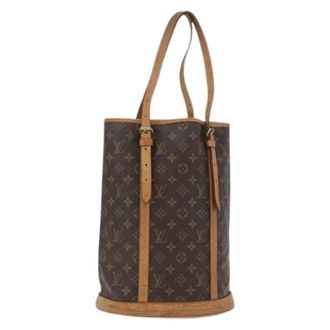 Louis Vuitton Pre-owned Bucket Bags, female, Brown, Size: ONE SIZE Pre-owned Bucket Bag