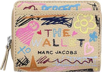 Marc Jacobs The Mini Compact Wallet Punk Scribble