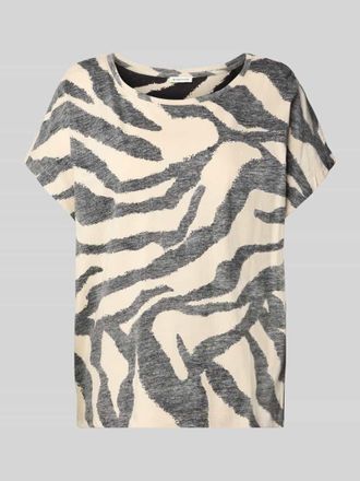 Tom Tailor Loose Fit T-Shirt aus reiner Baumwolle in Beige, Gr&ouml;&szlig;e M